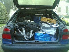 overloaded car